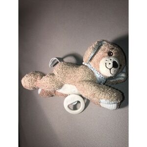 Steiff Musical Puppy Dog #239700 baby plush toy pull cord German "Good Night"‎
